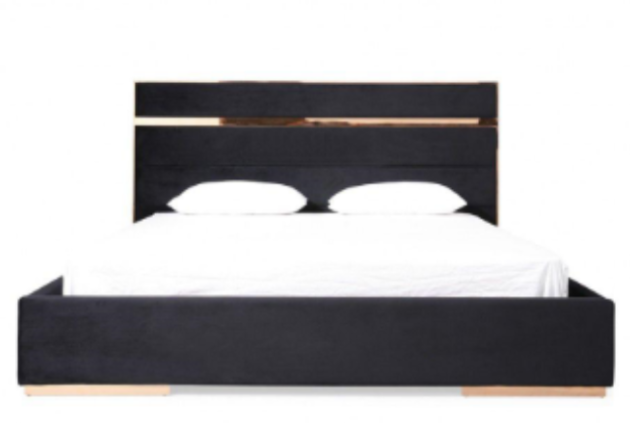 BLACK AND GOLD BED 2